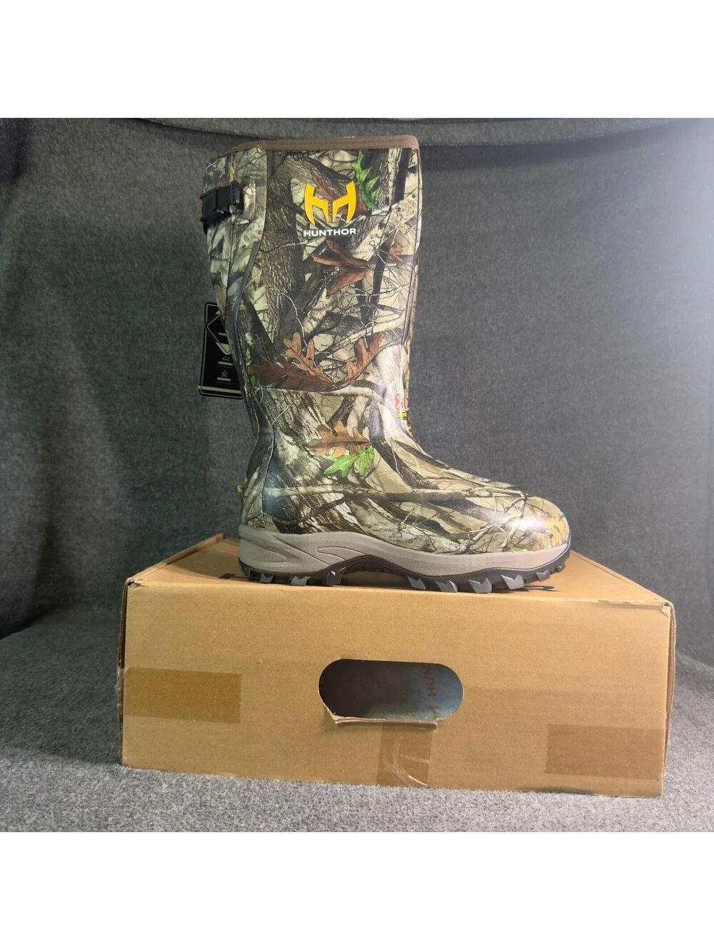 Hunthor Hunting Boots Mens Size 8 Camo Waterproof Insulated 800g CA006-008-013